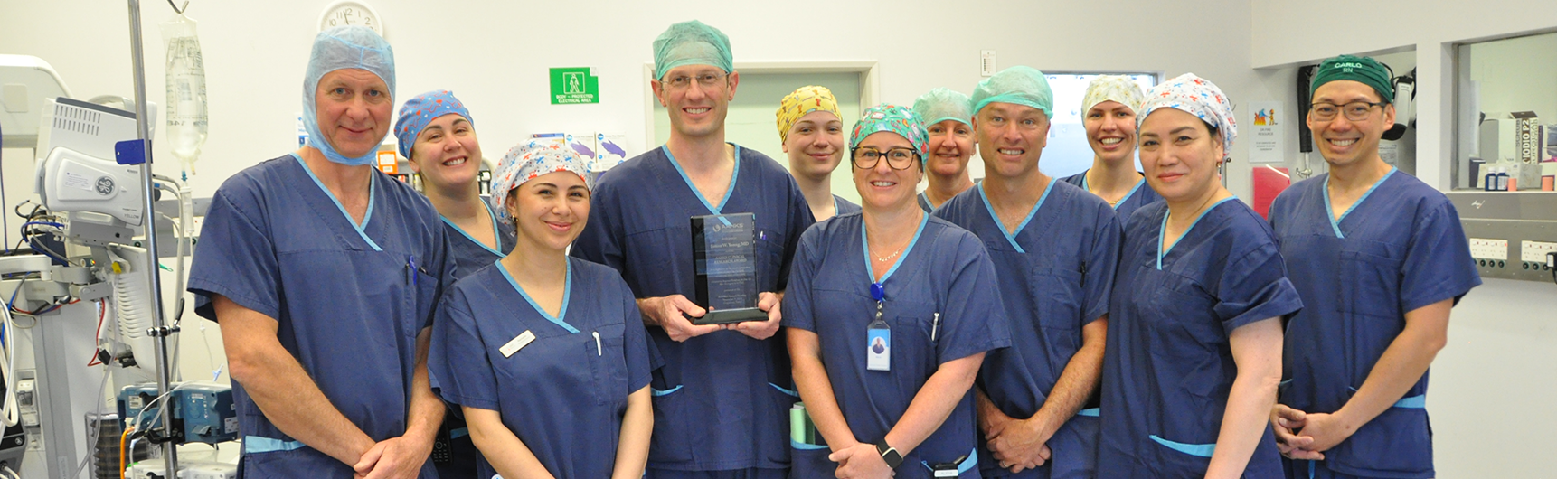 Group from Southern Cross hospital following VOLT award win